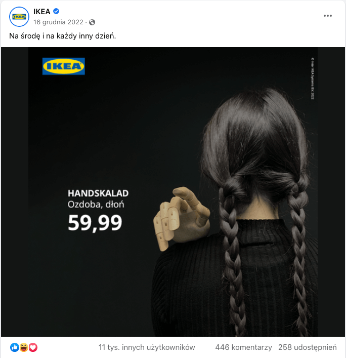 real time marketing - Ikea i Wednesday